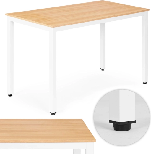 Jídelní stůl a psací stůl 120 × 60 cm, světlý dub, ModernHome