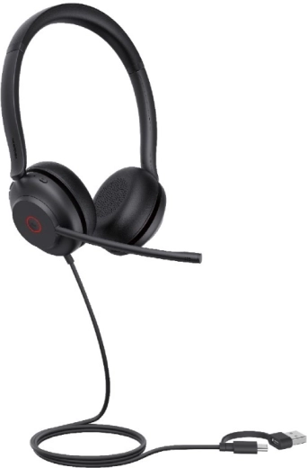 Yealink UH35 Dual Teams USB‑C/USB‑A drátová náhlavní souprava