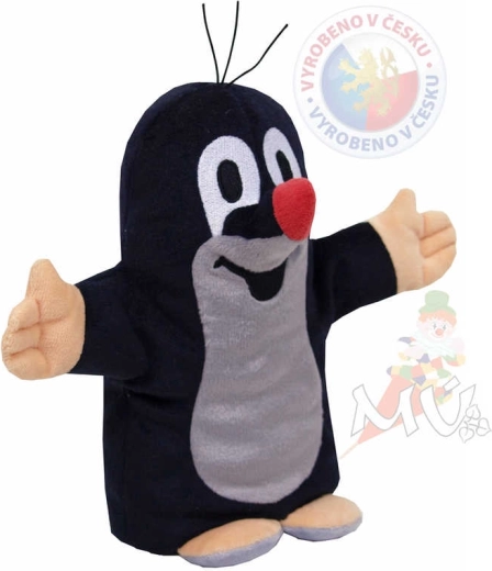 Moravská ústředna mluvící plyšový maňásek Krteček 20 cm - 1 kus