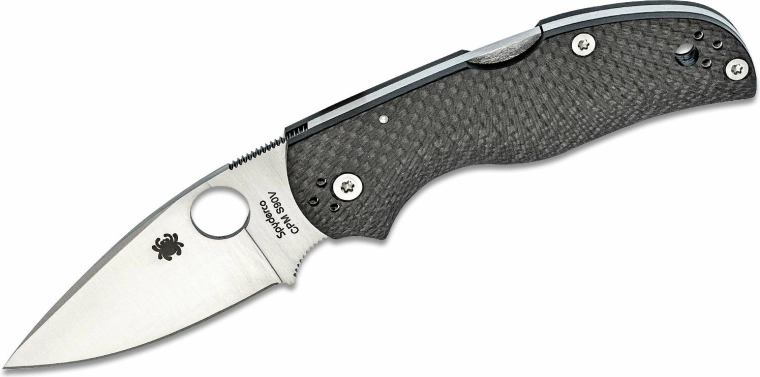 Zavírací nůž Spyderco Native 5 z uhlíkových vláken, satin 7,5 cm