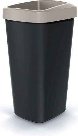 Odpadkový koš Compacta Q Drop 25 l, světle hnědý