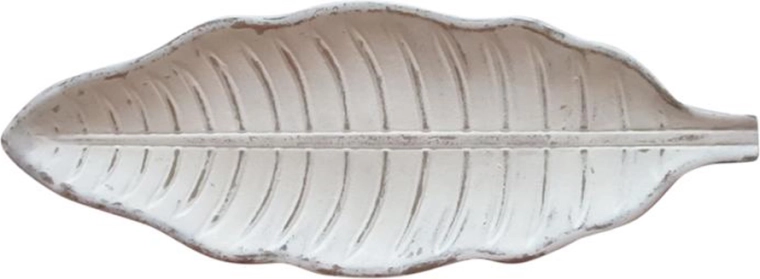 Dekorační dřevěný podnos ve tvaru listu 38 cm TORO