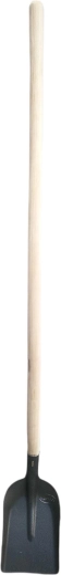 Drenážní lopata s kladívkovým lakem a dřevěnou násadou 130 cm
