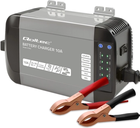 Inteligentní nabíječka Monolith pro baterie LiFePO4, AGM, GEL a SLA 24 V 10 A