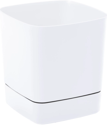 Květináč s podmiskou CLIMA 25 × 25 cm bílý