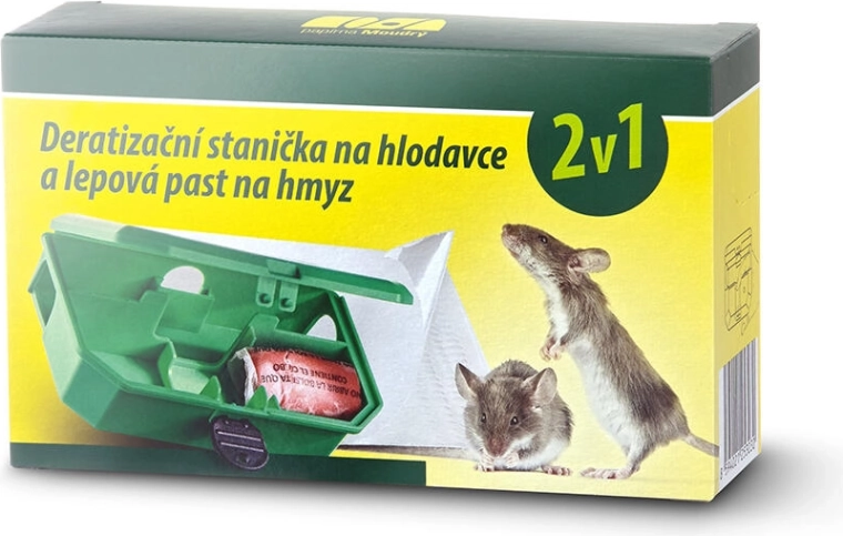 Deratizační stanička 2v1 pro hlodavce s uzamykáním