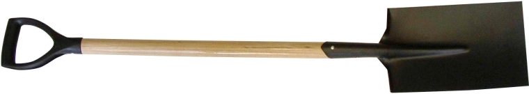 Rýč hranatý PRIMA s dřevěnou násadou PH‑Y, černý