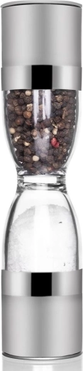 Dvojitý ruční mlýnek na sůl a pepř z nerezové oceli 22 cm Orion