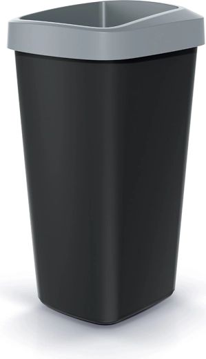 Odpadkový koš Compacta Q Drop 25 l světle šedý