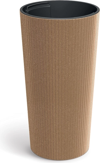 Květináč Lamia Slim Eco Wood 25 cm naturo