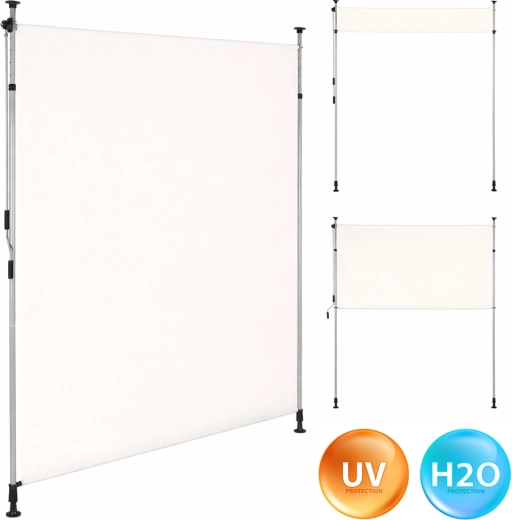 Napínací balkonová roleta s klikou, béžová, MultiGarden