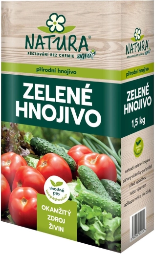 NATURA zelené hnojivo – přírodní organické hnojivo v peletách 1,5 kg