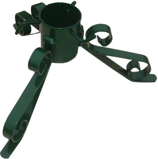 Kovový stojan na vánoční stromek zelený