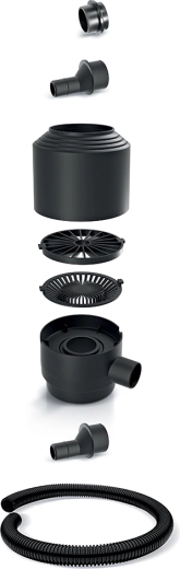 Vnitřní filtr hrubých nečistot do okapového svodu s hadicí (8dílná sada)