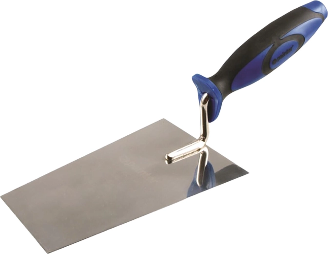 Zednická lžíce nerezová 180 mm s gumovou rukojetí