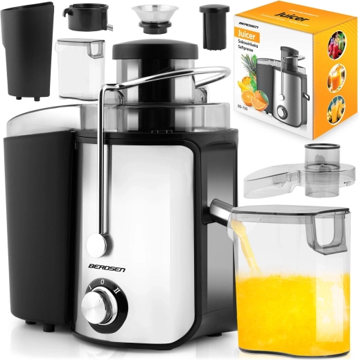 Odstředivá odšťavňovač BERDSEN BD-750 600 W černá