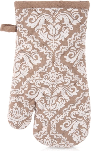 Bavlněná kuchyňská rukavice s magnetem béžová 32 cm