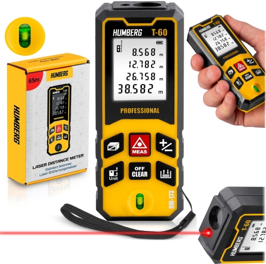 Laserový měřič vzdálenosti HUMBERG T-60 60 m