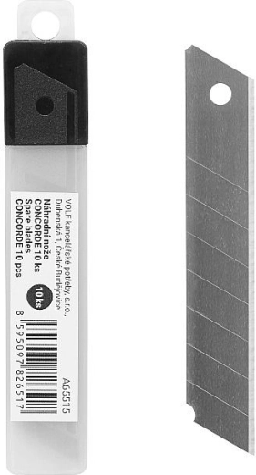 Náhradní odlamovací čepele 18 mm CONCORDE, 10 ks
