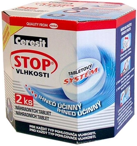 Náplň do pohlcovače vlhkosti CERESIT AERO 360 – 2× 450 g tableta