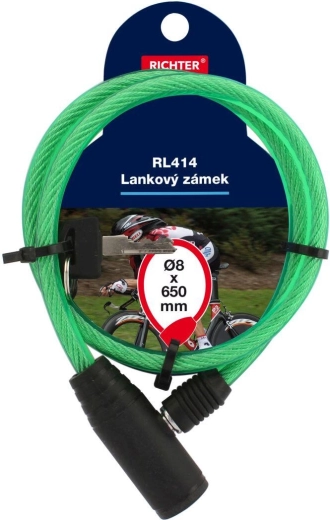 Lankový zámek RICHTER 8 × 650 mm, zelený