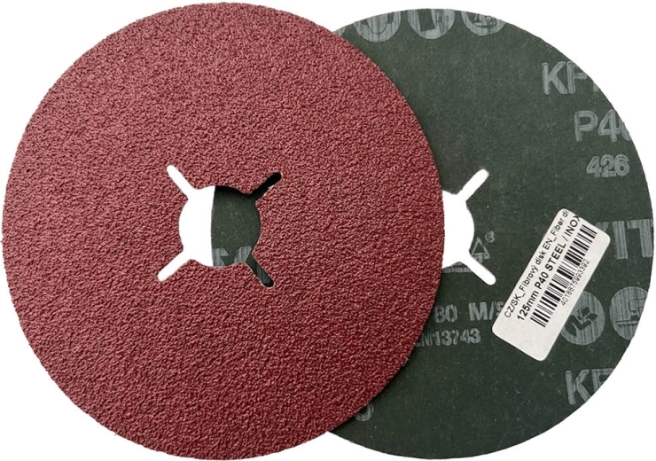 Fibrový brusný kotouč 125 mm, zrnitost 60