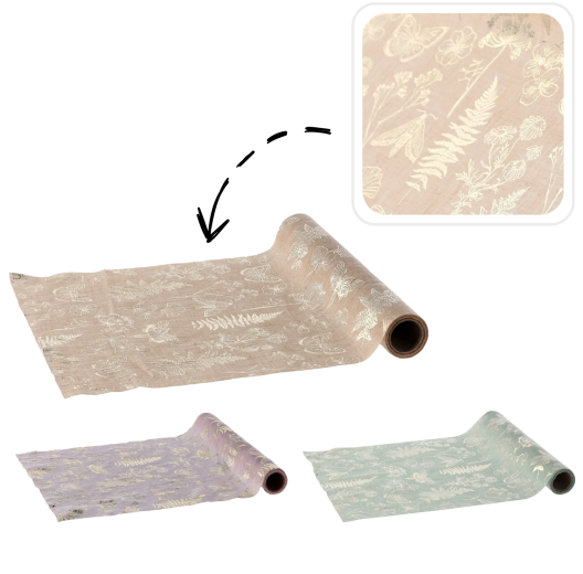 Dekorační tkanina v roli 28 × 250 cm – lesklý polyamid pro aranžmá a dárkové balení