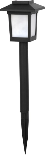 Solární zahradní lampa 10 LED, 36 cm, černá