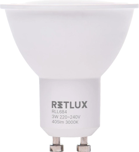 LED žárovka Retlux GU10 3 W teplá bílá