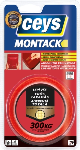 Oboustranná montážní páska 19 mm × 2,5 m MONTACK CEYS