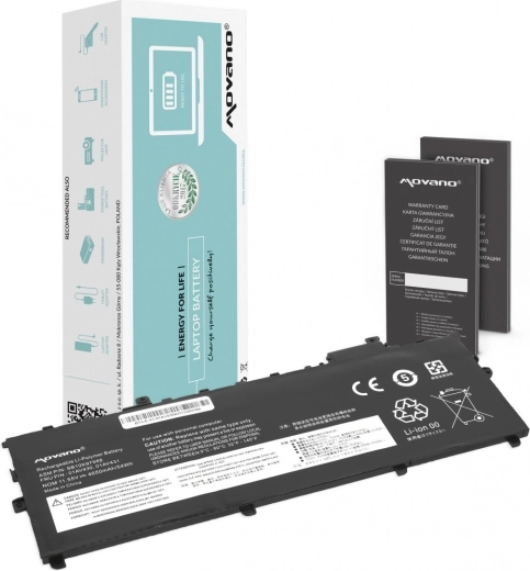 Movano baterie pro Lenovo ThinkPad X1 Carbon (2017–2018) 4650 mAh 54 Wh