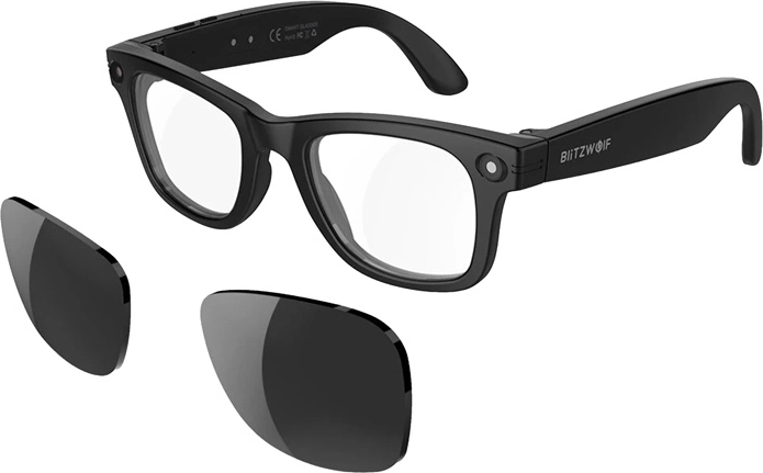Chytré sluneční brýle BlitzWolf BW-AG1 Pro s AI a vyměnitelnými skly