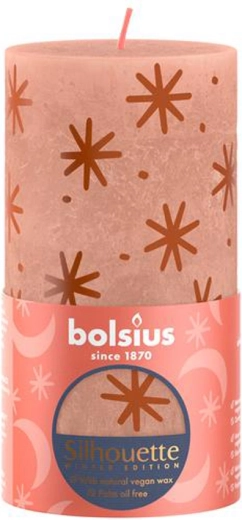 Rustikální svíčka 130 × 68 mm – krémový karamel