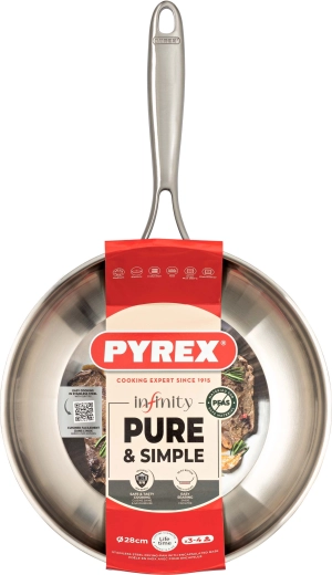 Pánev Infinity 28 cm Pyrex nerez