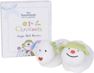 Vánoční dárková sada s chrastícími botičkami Snowman & Snowdog