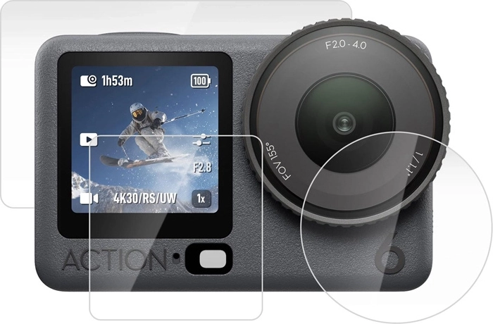 Sada tvrzeného skla Puluz pro DJI Osmo Action 6 (3 ks)