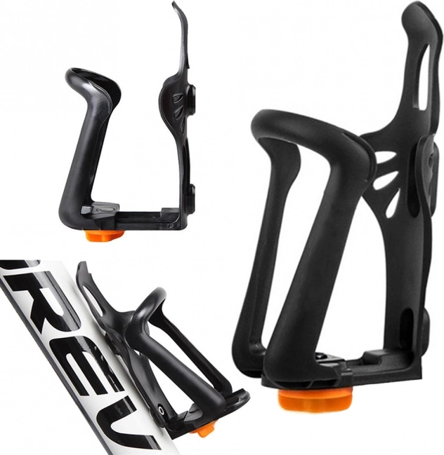 Nastavitelný držák na bidon na kolo – černý