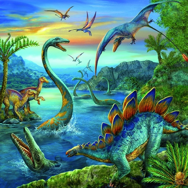 Ravensburger puzzle Dinosaur Fascination 3x49 dílků