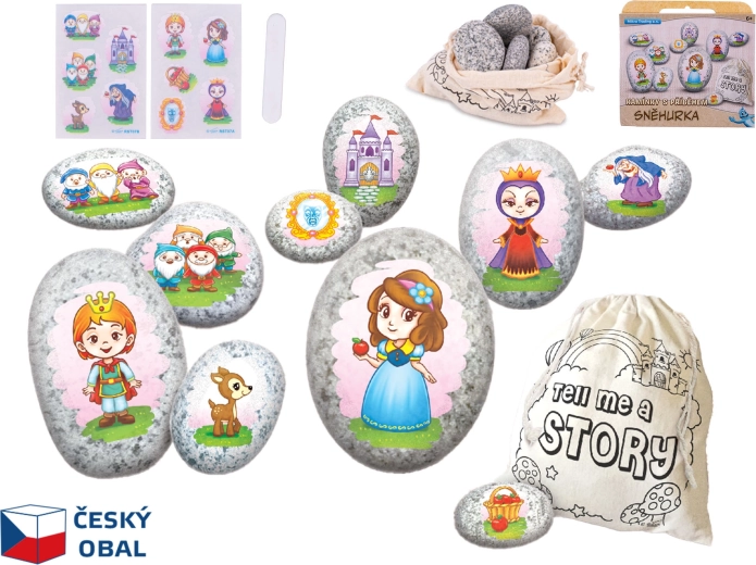 Kreativní sada kamínků Sněhurka – příběhové kameny pro děti