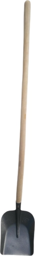 Stájová lopata s kladívkovým lakem a dřevěnou násadou 130 cm
