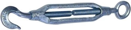 Napínák lana s okem a háčkem M10 × 150 mm (10 ks)