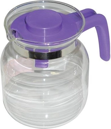 Skleněná konvice na čaj MATURA 0,65 l s plastovým víčkem a rukojetí