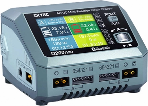 Nabíječka SKYRC D200neo duální 200W/800W s USB‑C PD