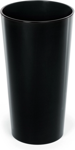 Květináč Lilia 19 cm černý lesklý s vložkou