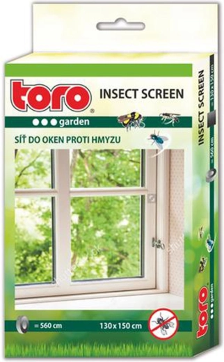 Okenní síť proti hmyzu 130 × 150 cm, černá