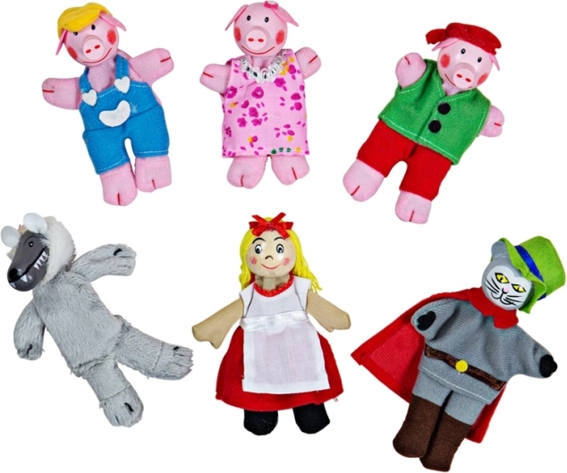 Prstoví maňásci pohádkové postavičky Bigjigs Toys