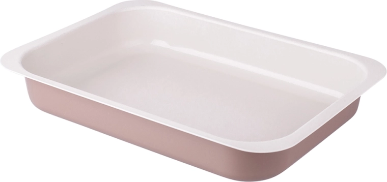 Tlačený plech na pečení 36 × 26 cm Caffe Creme s nepřilnavým povrchem