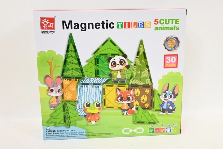 Magnetické stavebnice 30 dílů - 1 kus