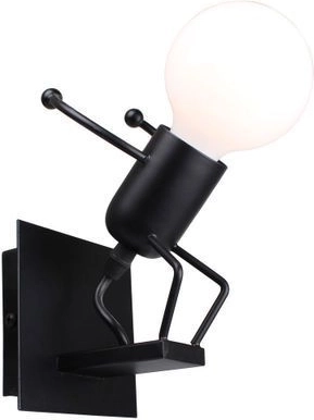 Nástěnná lampa Loft černá
