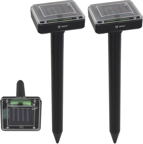 Solární odpuzovač krtků a hlodavců REPEST, sada 2 ks